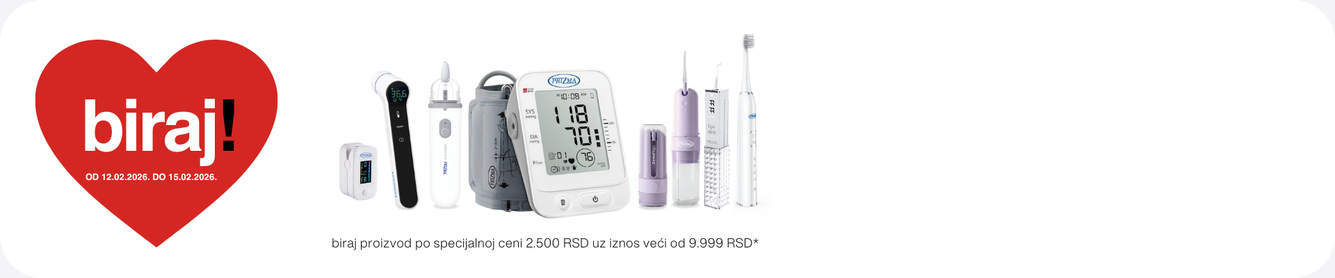 Proizvod po specijalnoj ceni 2.500 RSD uz kupovinu iznad 9.999 RSD