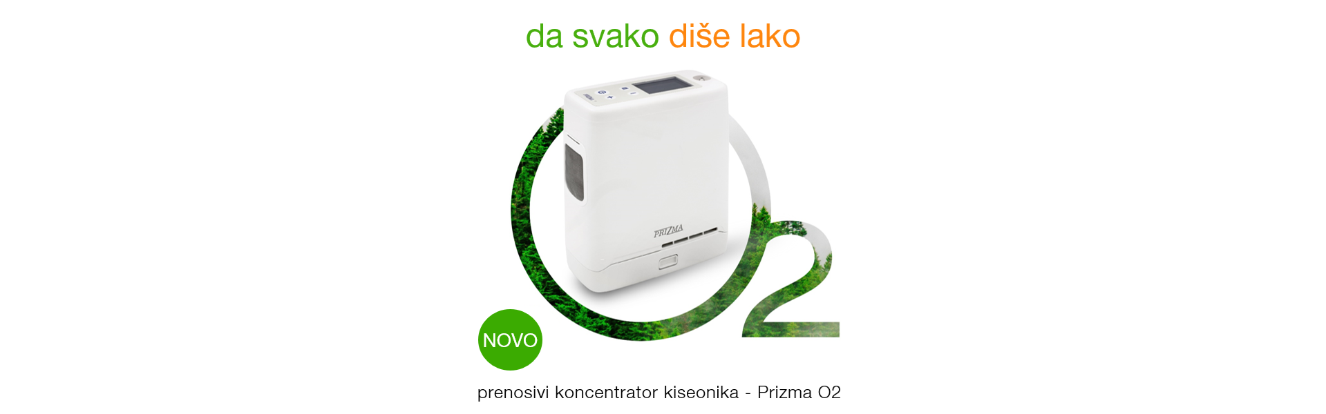 Prenosivi koncentrator kiseonika PRIZMA O2