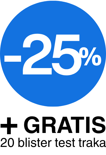 PRIZMA YE670CR - sa opcijom glasovne funkcije + GRATIS 20 blister test traka